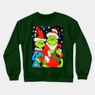 Grinchy Christmas Crewneck Sweatshirt